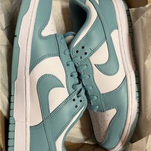 Nike Dunk Low Retro in White and Denim